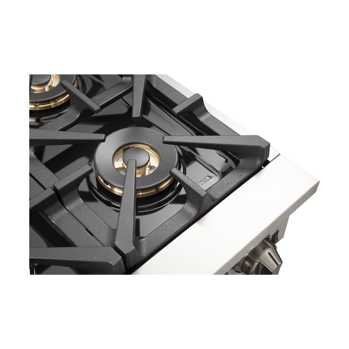 Forno 36-Inch Capriasca Dual Fuel Range with 6 Gas Burners and 240v Electric Oven in Stainless Steel with Blue Door (FFSGS6187-36BLU)