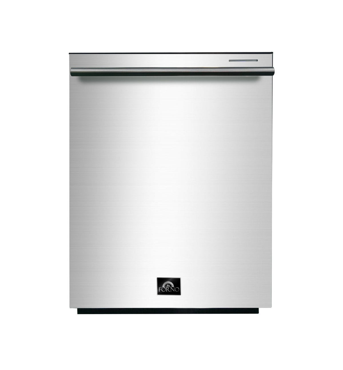 Forno 4-Piece Appliance Package - 36-Inch Gas Range, Refrigerator with Water Dispenser, Wall Mount Hood, & 3-Rack Dishwasher in Stainless Steel