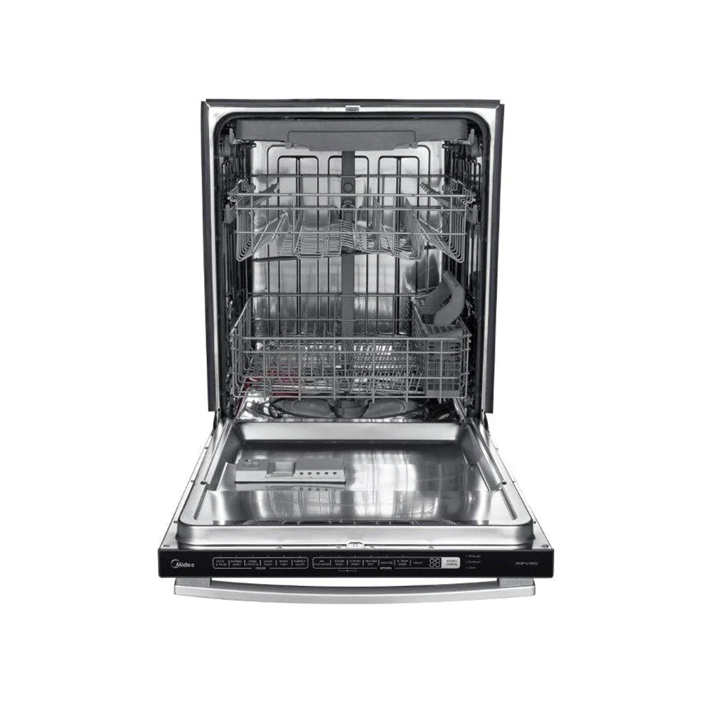 Forno 5-Piece Appliance Package - 48-Inch Gas Range, Refrigerator with Water Dispenser, Wall Mount Hood, 24-Inch Microwave Drawer, & 3-Rack Dishwasher in Stainless Steel
