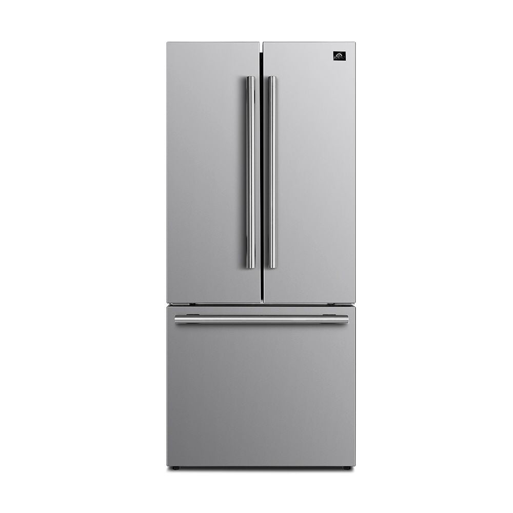 Forno 2-Piece Appliance Package - 30-Inch Electric Range and 30-Inch French Door Refrigerator in Stainless Steel (FBDL-003-07US)
