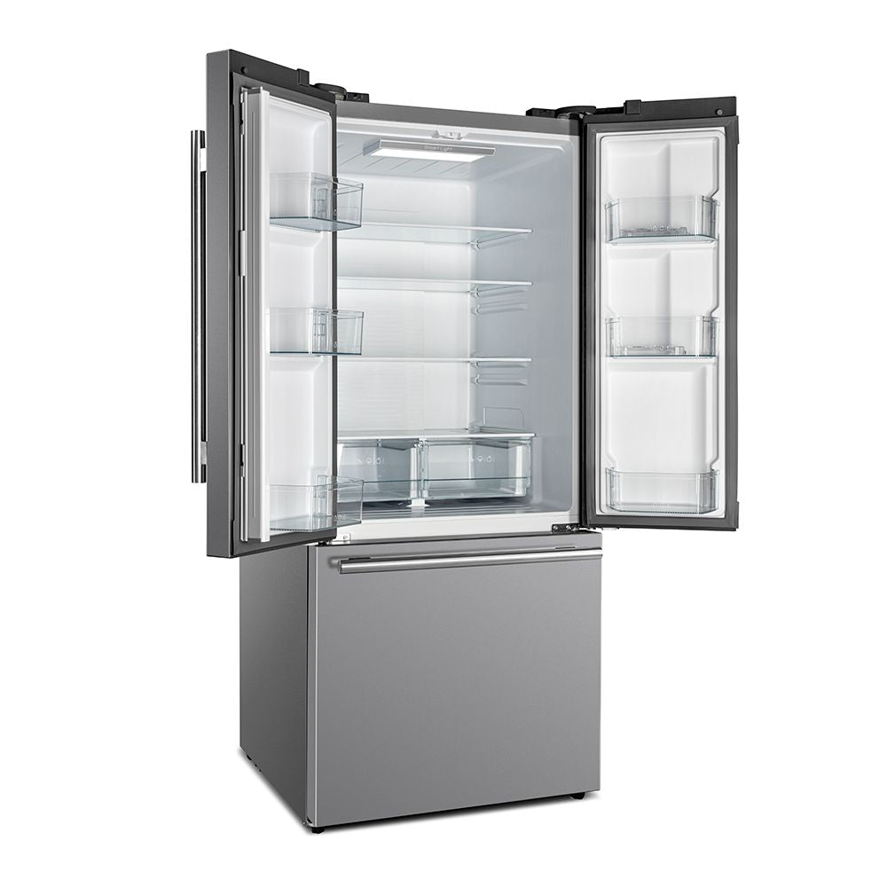 Forno 2-Piece Appliance Package - 30-Inch Electric Range and 30-Inch French Door Refrigerator in Stainless Steel (FBDL-003-07US)