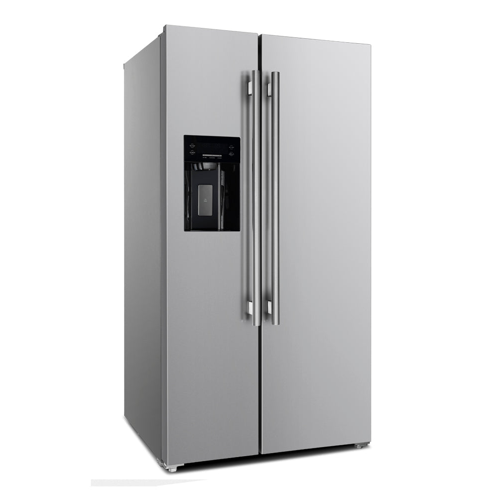 Forno Espresso 3-Piece Appliance Package - 30-Inch Induction Range, Refrigerator with Water Dispenser and Dishwasher in Stainless Steel with Stainless Steel Trim