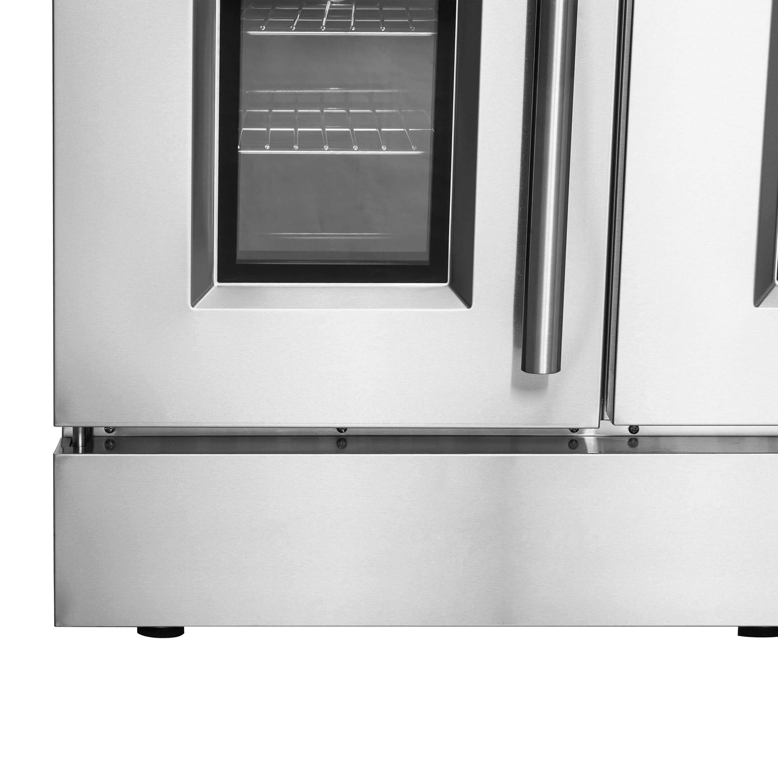 Forno 48-Inch Capriasca Dual Fuel Range with 8 Gas Burners, 160,000 BTUs & French Door Electric Oven in Stainless Steel (FFSGS6387-48)