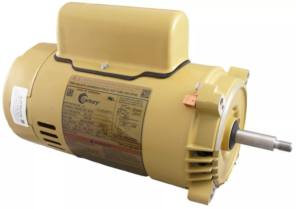 Hayward 1 HP Threaded Shaft Motor for MaxFlo, Super II, Super Pumps (SPX1607Z1M)