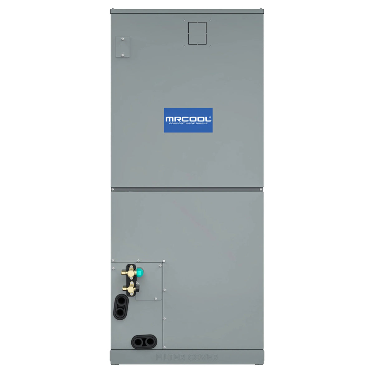 MRCOOL Hyper Heat 2nd Gen 60K BTU, 5 Ton, 16 SEER2 Heat Pump Condenser and Ducted Air Handler with 25 Ft. R-454B No-Vac Line Set (CENTRAL-60-HP-230B25)