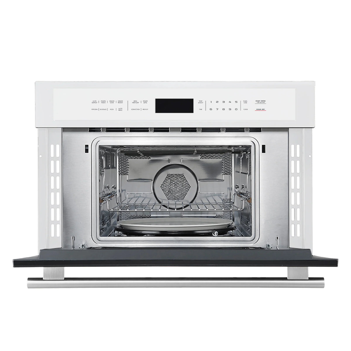 Forno 2-Piece Appliance Package - 30-Inch Vomero Double Wall Oven & 30-Inch Microwave Oven in White with Stainless Steel Trim
