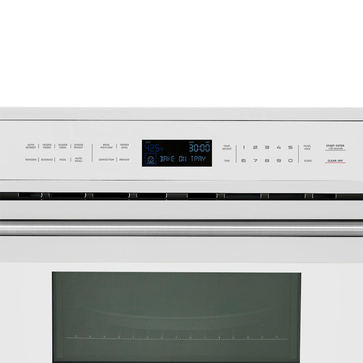 Forno 2-Piece Appliance Package - 30-Inch Vomero Double Wall Oven & 30-Inch Microwave Oven in White with Stainless Steel Trim
