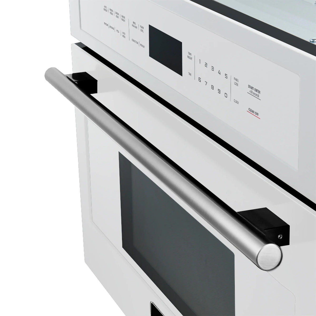 Forno 2-Piece Appliance Package - 30-Inch Vomero Double Wall Oven & 30-Inch Microwave Oven in White with Stainless Steel Trim
