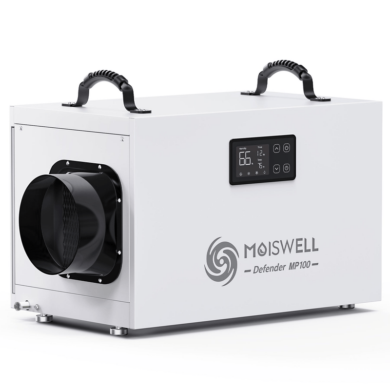 Moiswell Defender crawl space dehumidifier MP100 - product front view