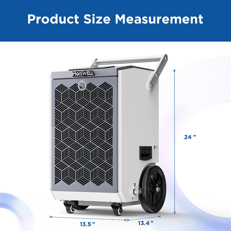 Moiswell Pioneer commercial dehumidifier Pioneer-XI - product dimensions