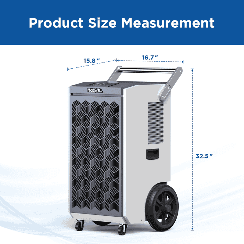 Moiswell Pioneer commercial dehumidifier Pioneer-XIII - product dimensions