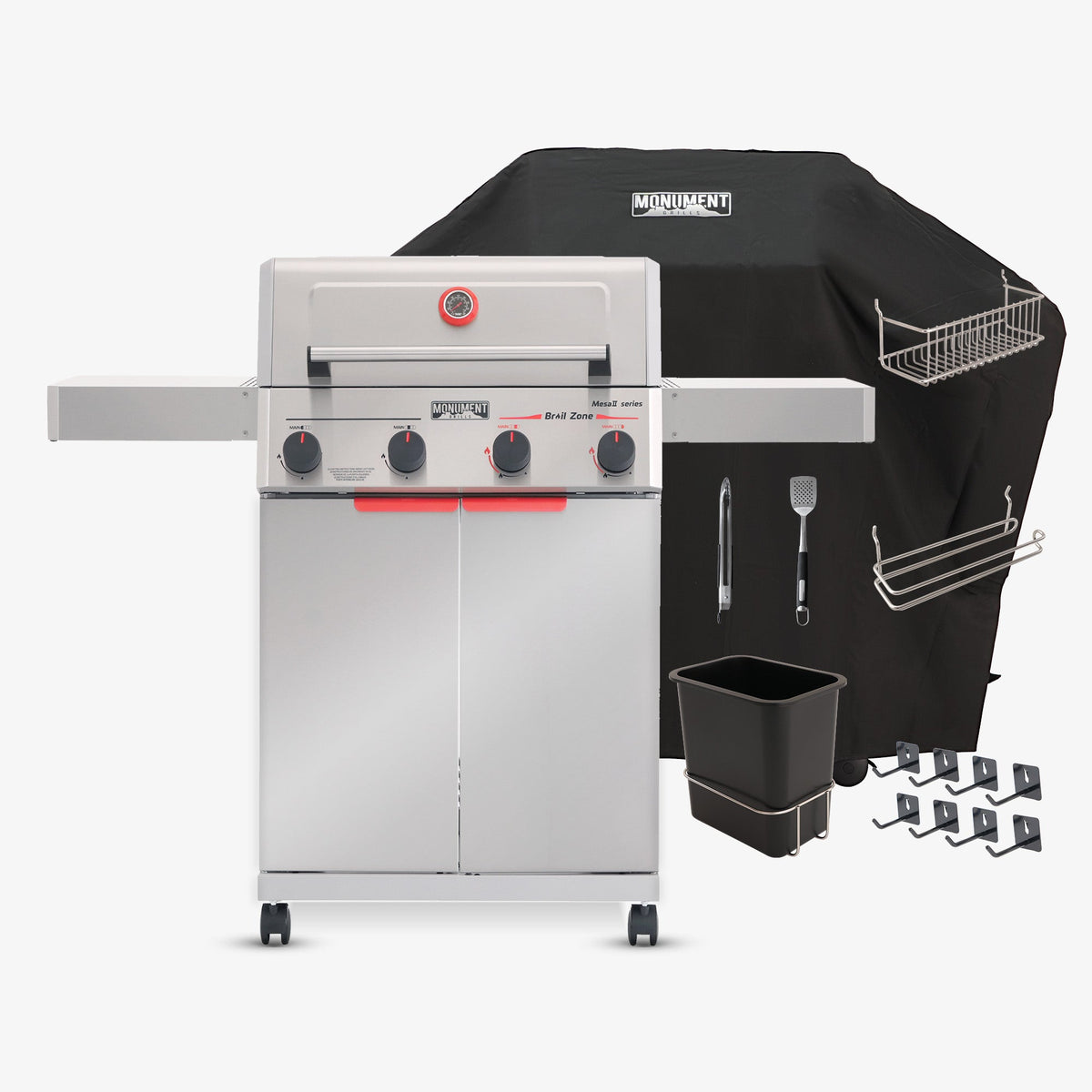 Monument Grills Mesa II 410BZ propane gas grill all-in-one bundle