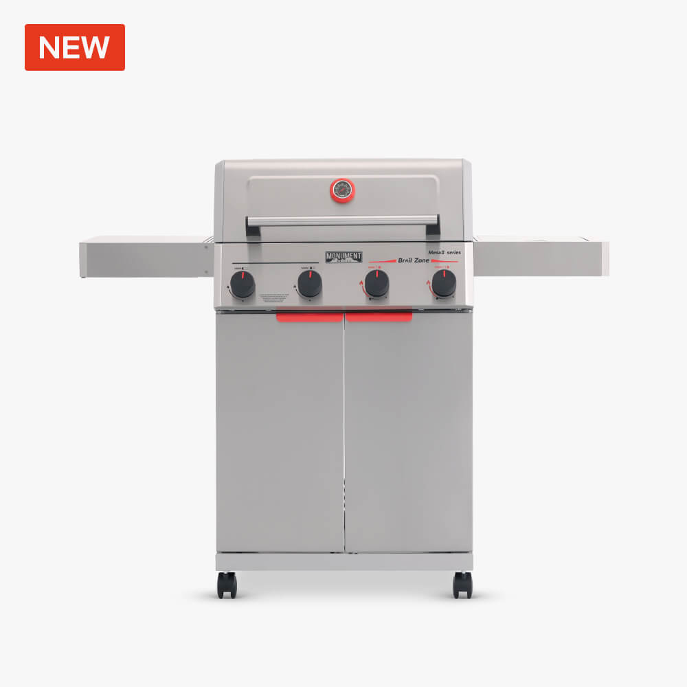 Monument Grills Mesa II 410BZ four burner stainless steel propane gas grill