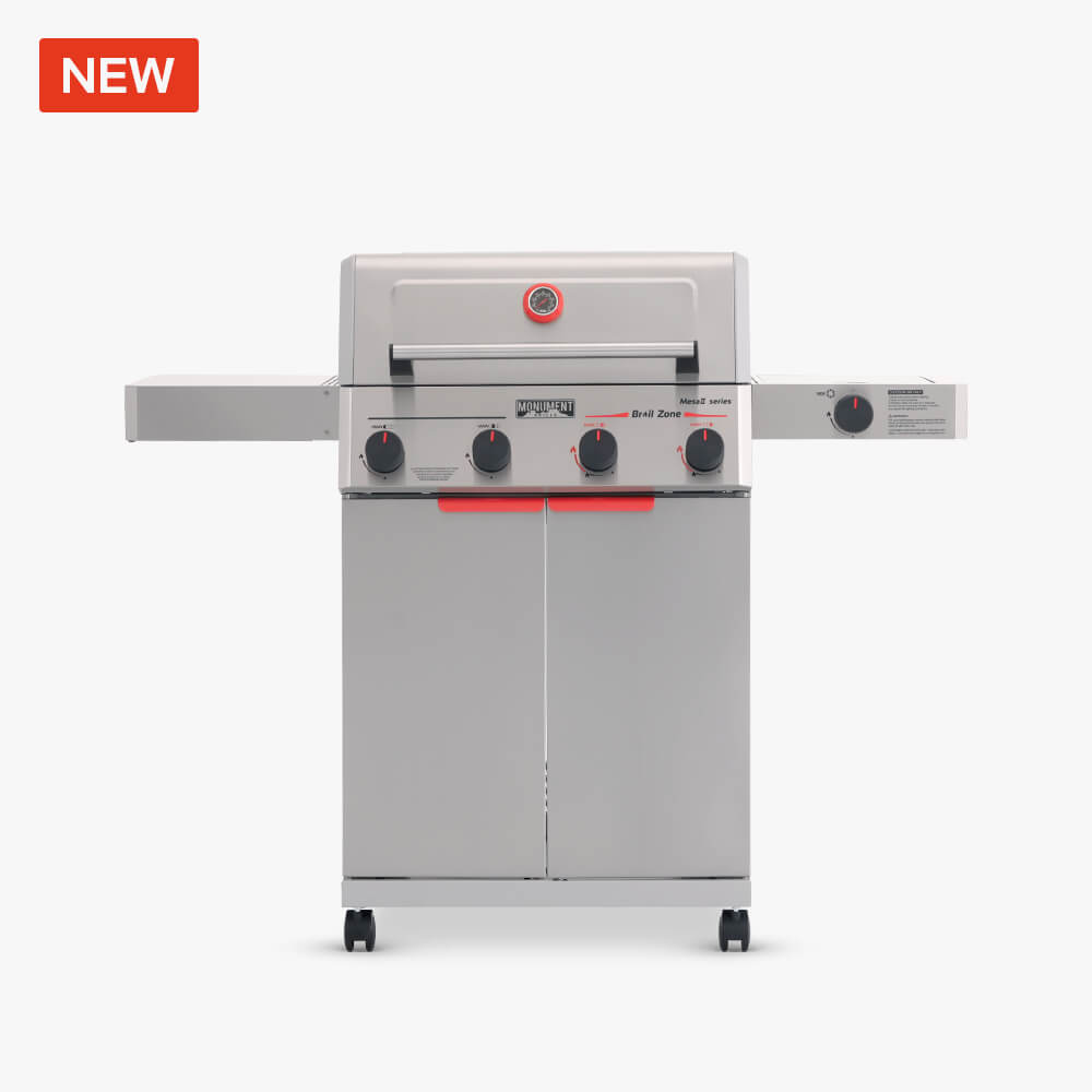 Monument Grills Mesa II 415BZ four burner stainless steel propane gas grill