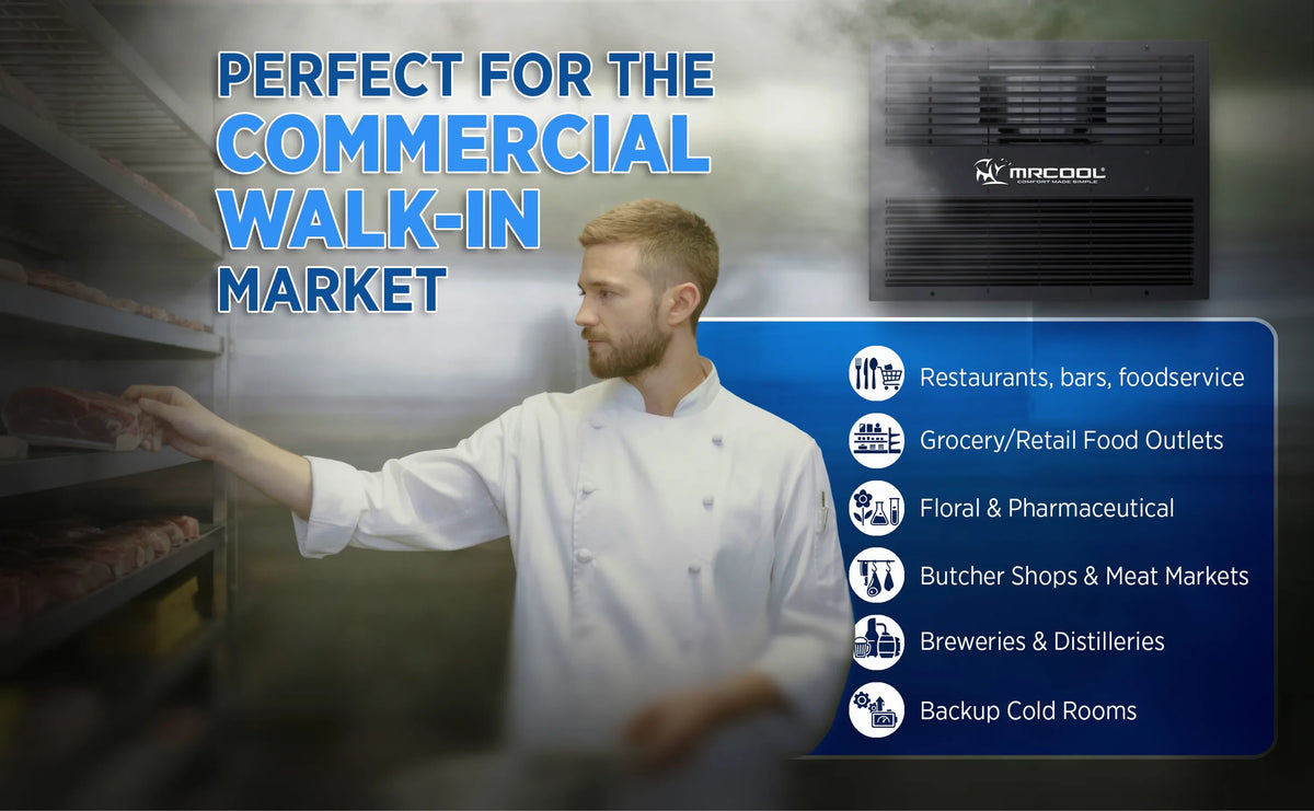 MRCOOL 12K BTU, 1 Ton, 1.5 l-HP, R-32 Compact Refrigeration System (MMFDW12D)
