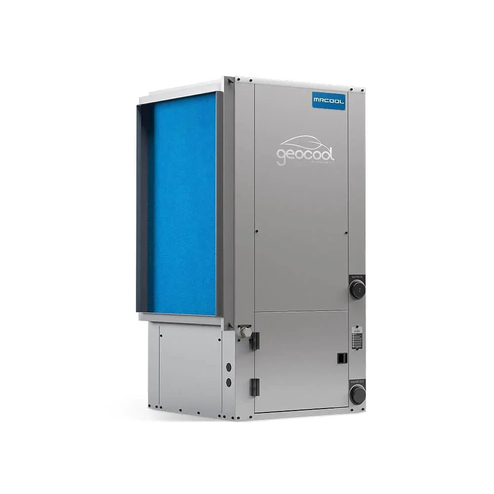 MRCOOL GeoCool 36K BTU, 3 Ton, Vertical Two-Stage CuNi Coil Left Return w/ Desuperheater (GCHPV036TGTANDL)