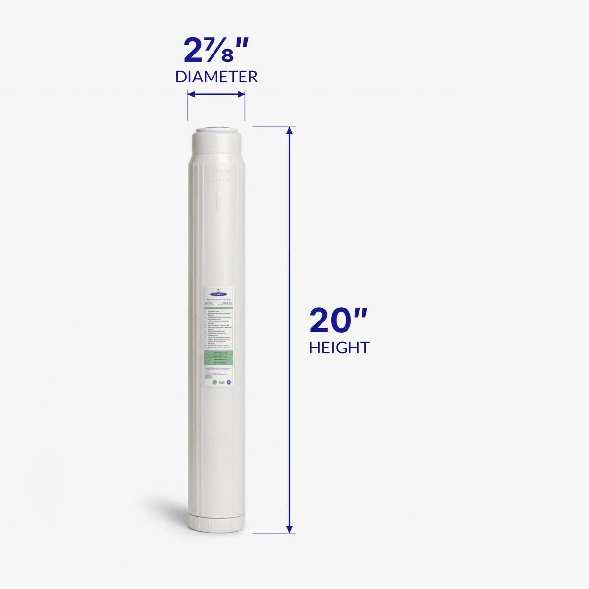 Crystal Quest Nitrate Removal Replacement Filter Cartridge, Nitrate-Selective Resin, 0.5 to 6 GPM