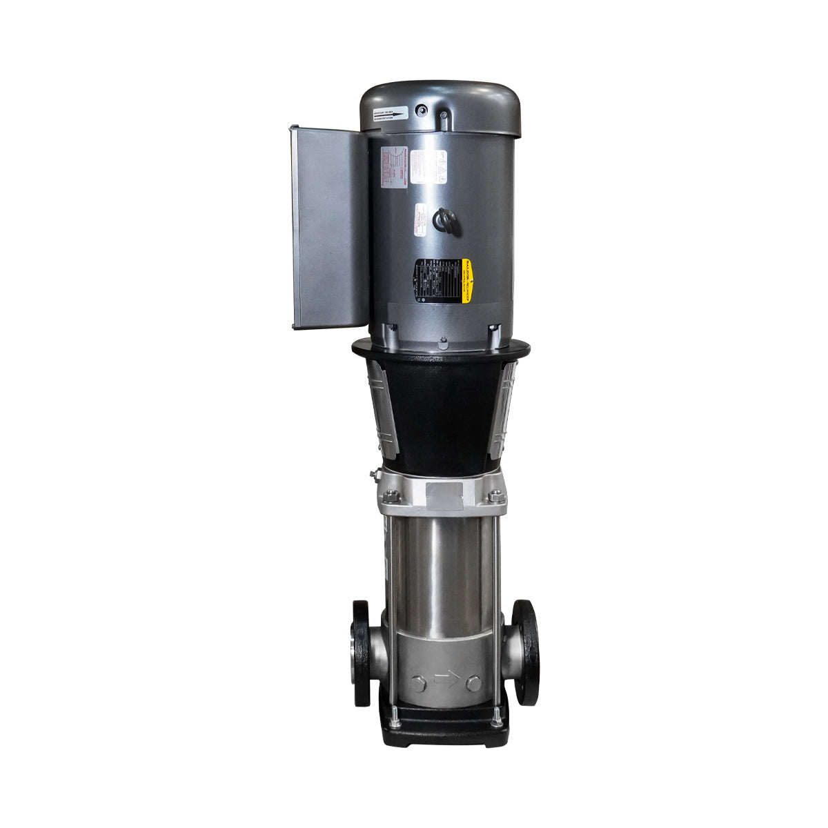 Crystal Quest V-Flow Vertical In-Line Booster Pump NV120-3-2S, 304 Stainless Steel, 120 GPM, 232 PSI, Single or Three Phase