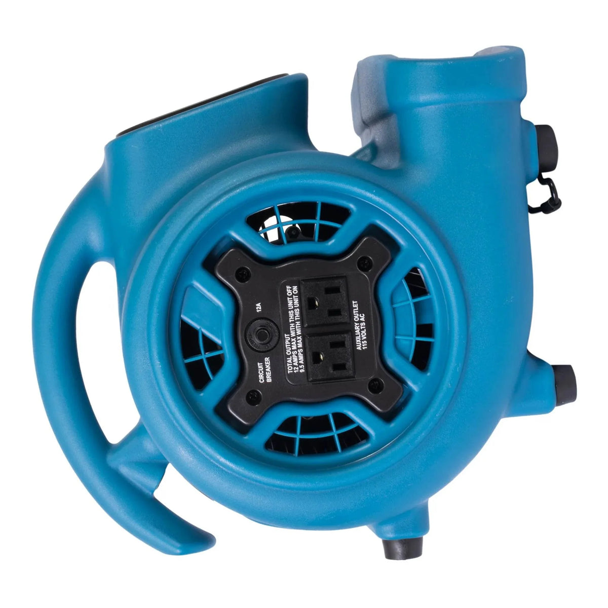 XPOWER compact air mover P-230AT - blue, 90 degree position