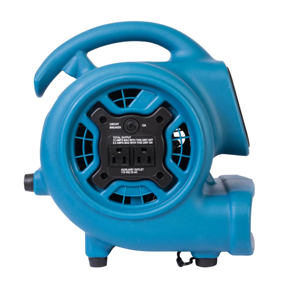 XPOWER compact air mover P-230AT - blue, left side view
