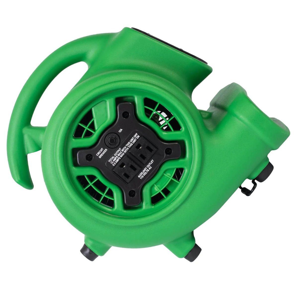 XPOWER compact air mover P-230AT - green, 45 degree position