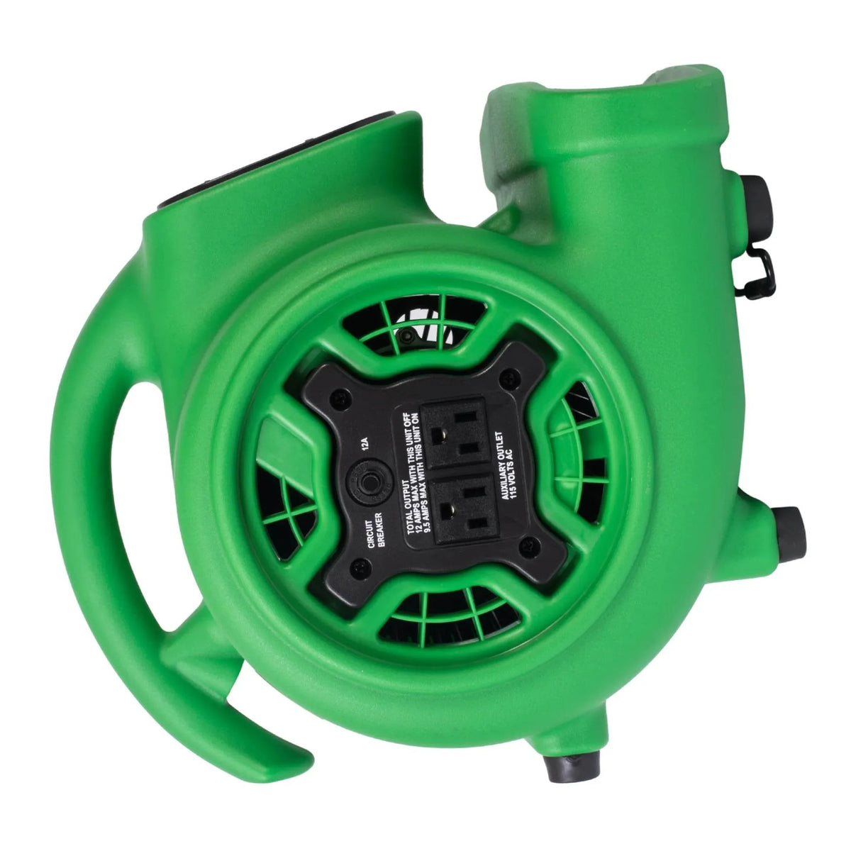 XPOWER compact air mover P-230AT - green, 90 degree position