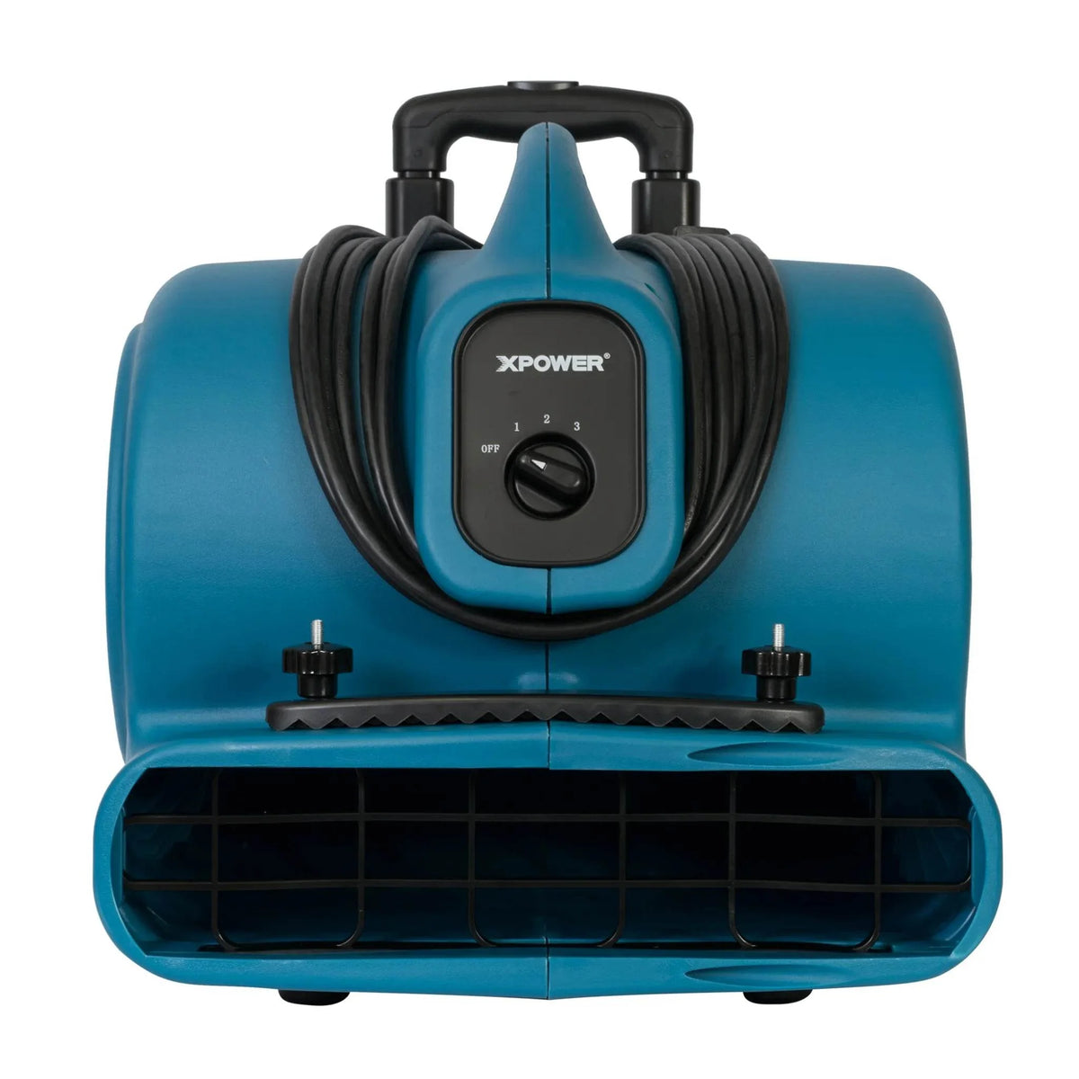 XPOWER air mover with handle P-630HC - front view with wrap-around cord