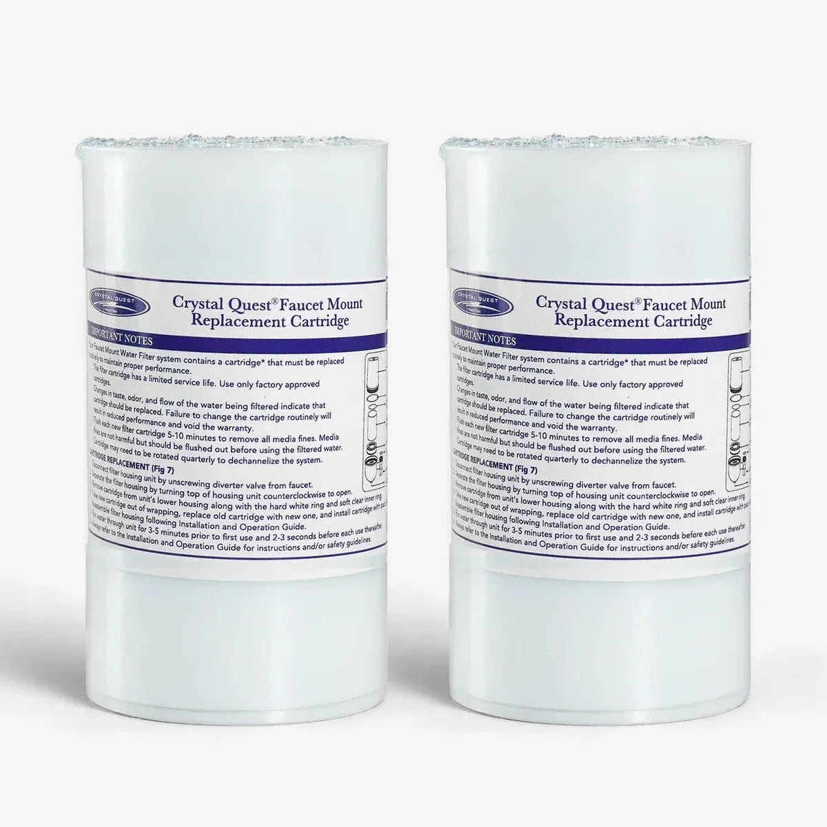Crystal Quest Faucet Mount Filter Cartridge, 6 Stage Replacement