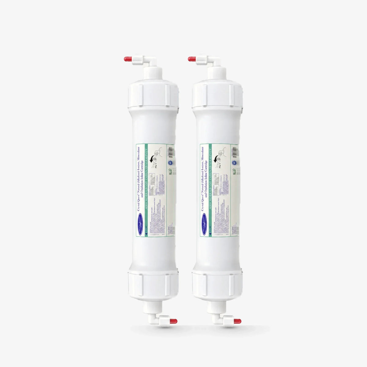 Crystal Quest Natural Alkalinize Ionizer, Mineralizer and Oxidation Inline Cartridge, Calcite & Magnesium Oxide