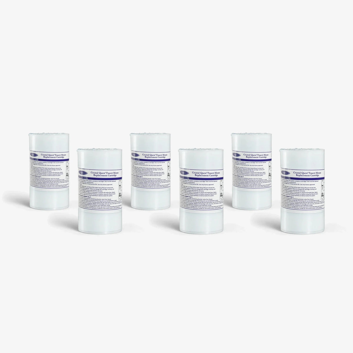Crystal Quest Faucet Mount Filter Cartridge, 6 Stage Replacement