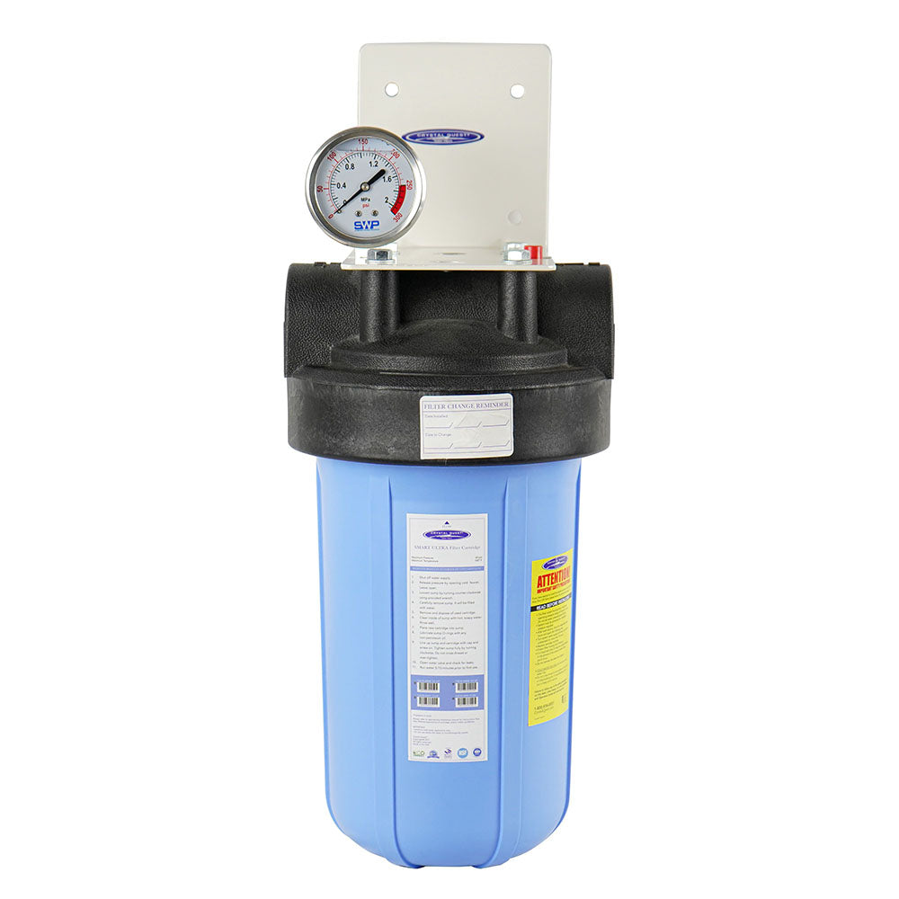 Crystal Quest Eagle Series Compact Whole House Water Filter, Alkalizing, 2-4 GPM