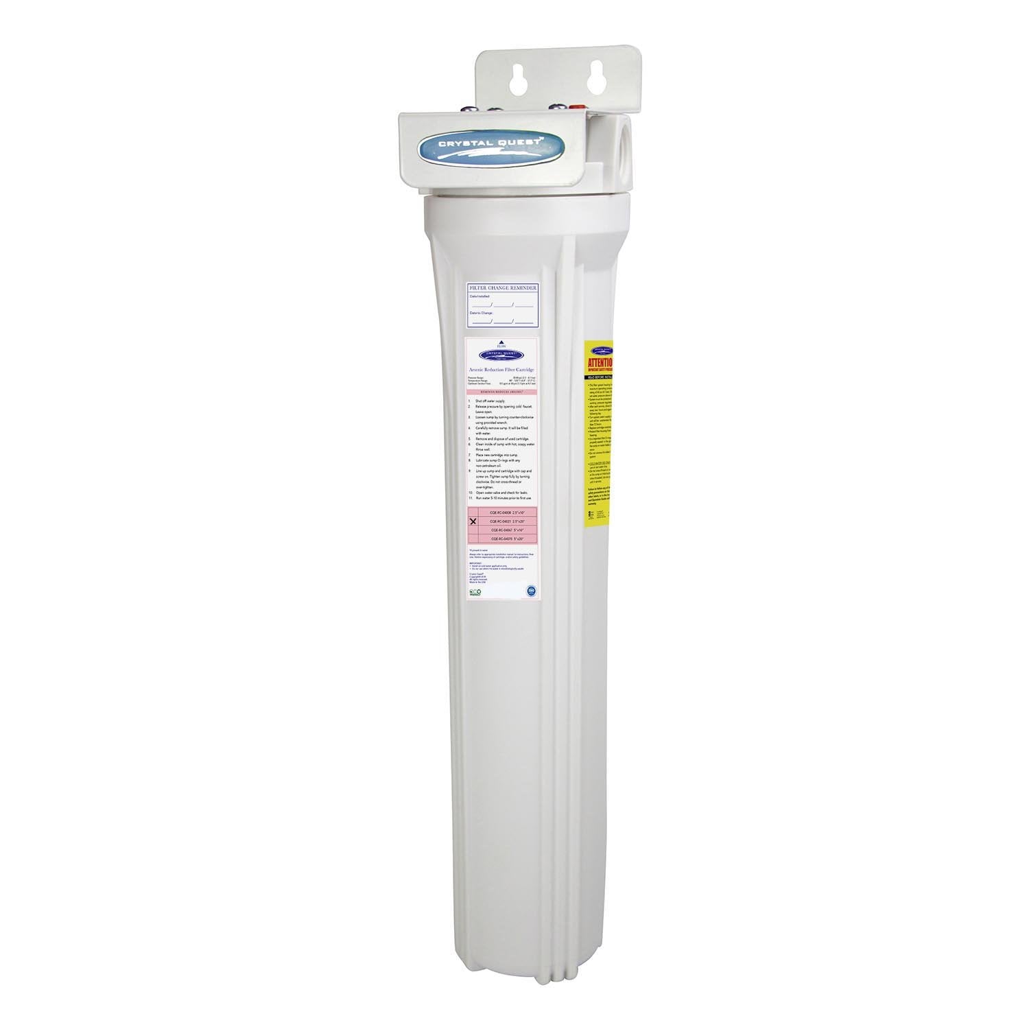 Crystal Quest Mini Whole House Water Filter, Arsenic Removal (2-4 GPM | 1-2 people)