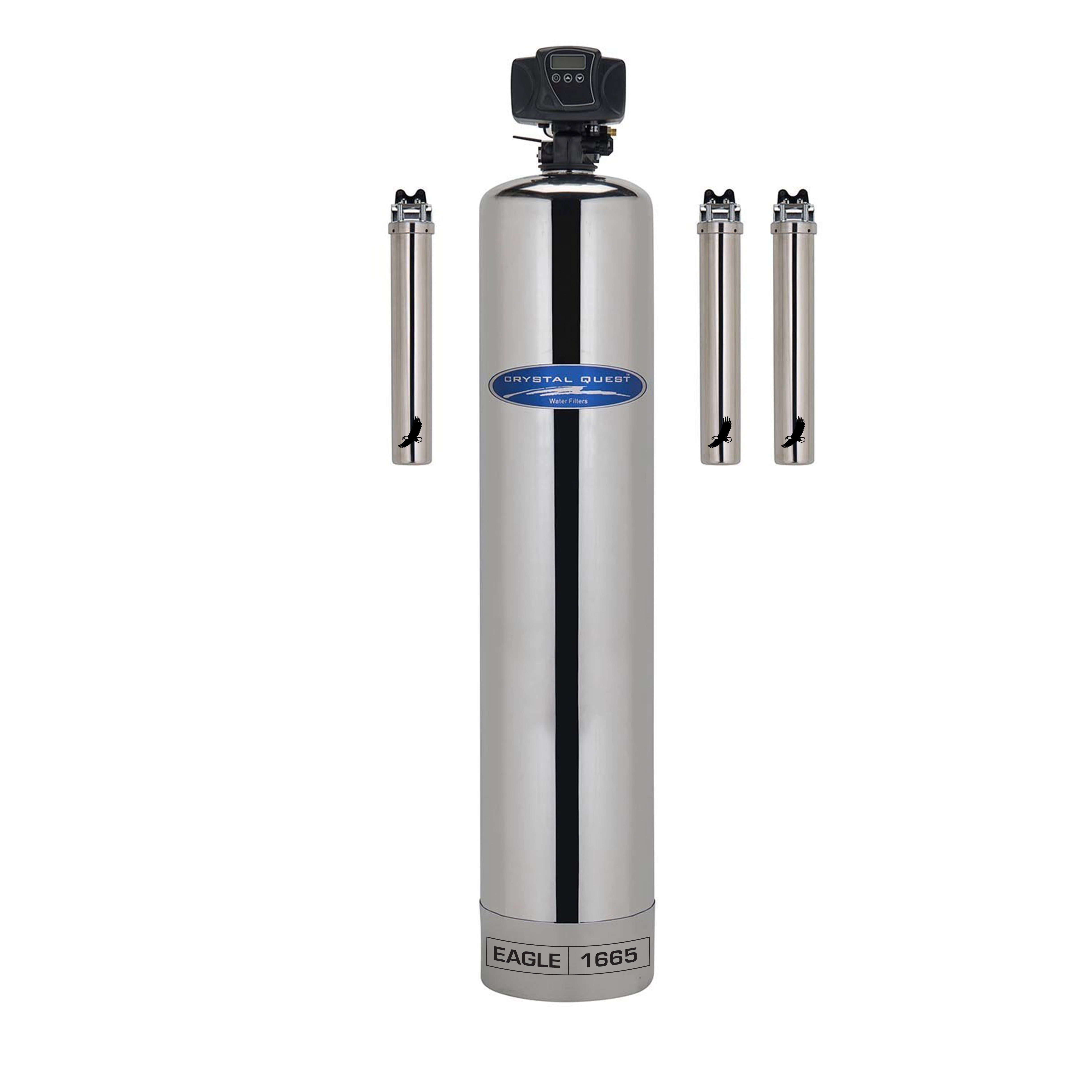 Crystal Quest Eagle Whole House Water Filtration Alkalizer | 1-4 Bathrooms