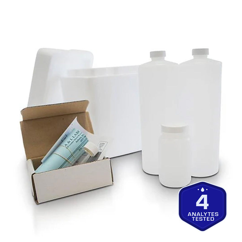 Crystal Quest Radiological Water Test Kit, Mail-In Lab Analysis, Basic, Standard or Deluxe