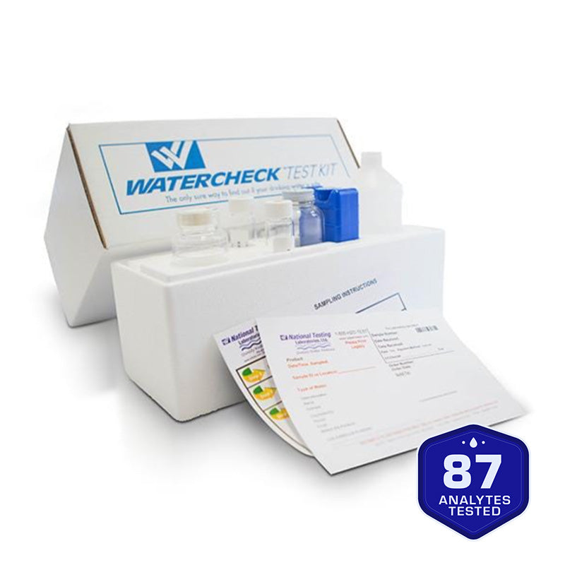 Crystal Quest Well Water Test Kit, Mail-In Lab Analysis, Lite, Basic, Standard or Deluxe