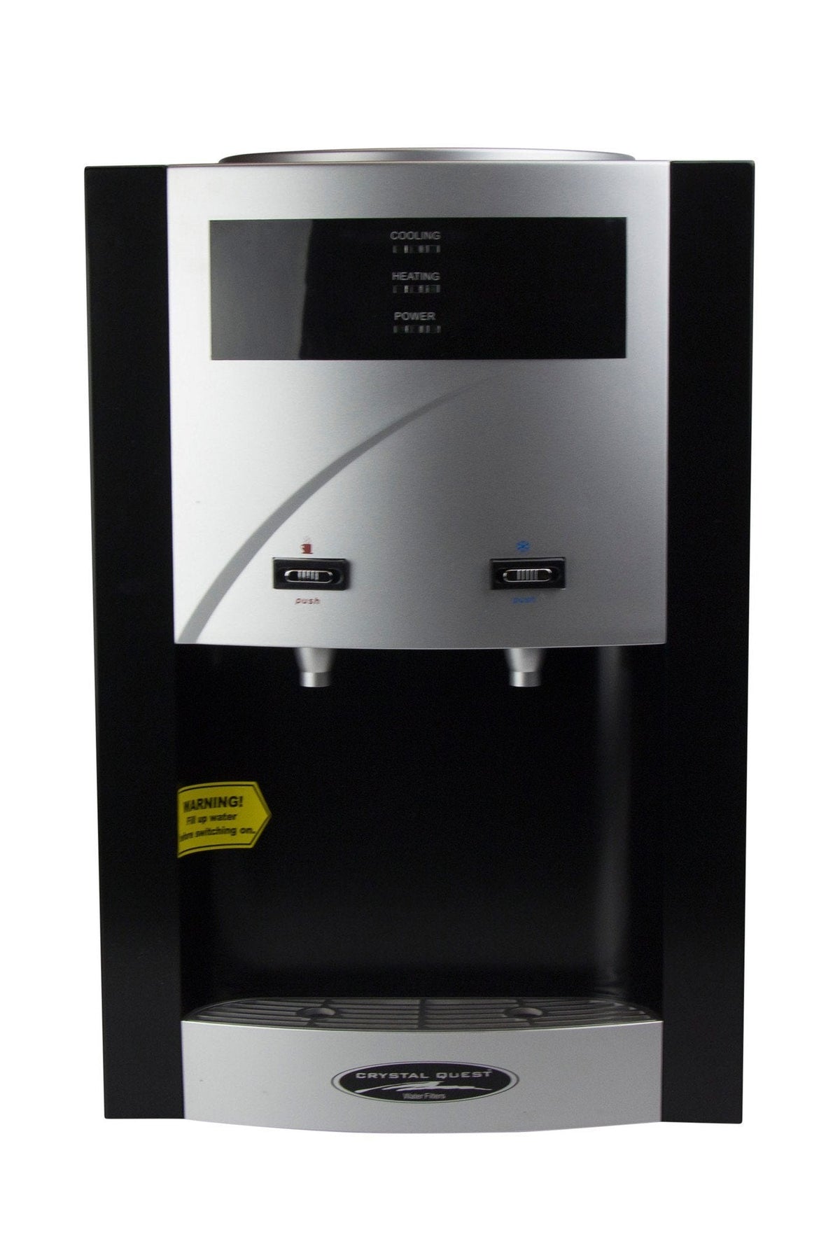 Crystal Quest Turbo Countertop Bottleless Water Cooler, Hot and Cold, Built-In Filtration (CQE-WC-00908)