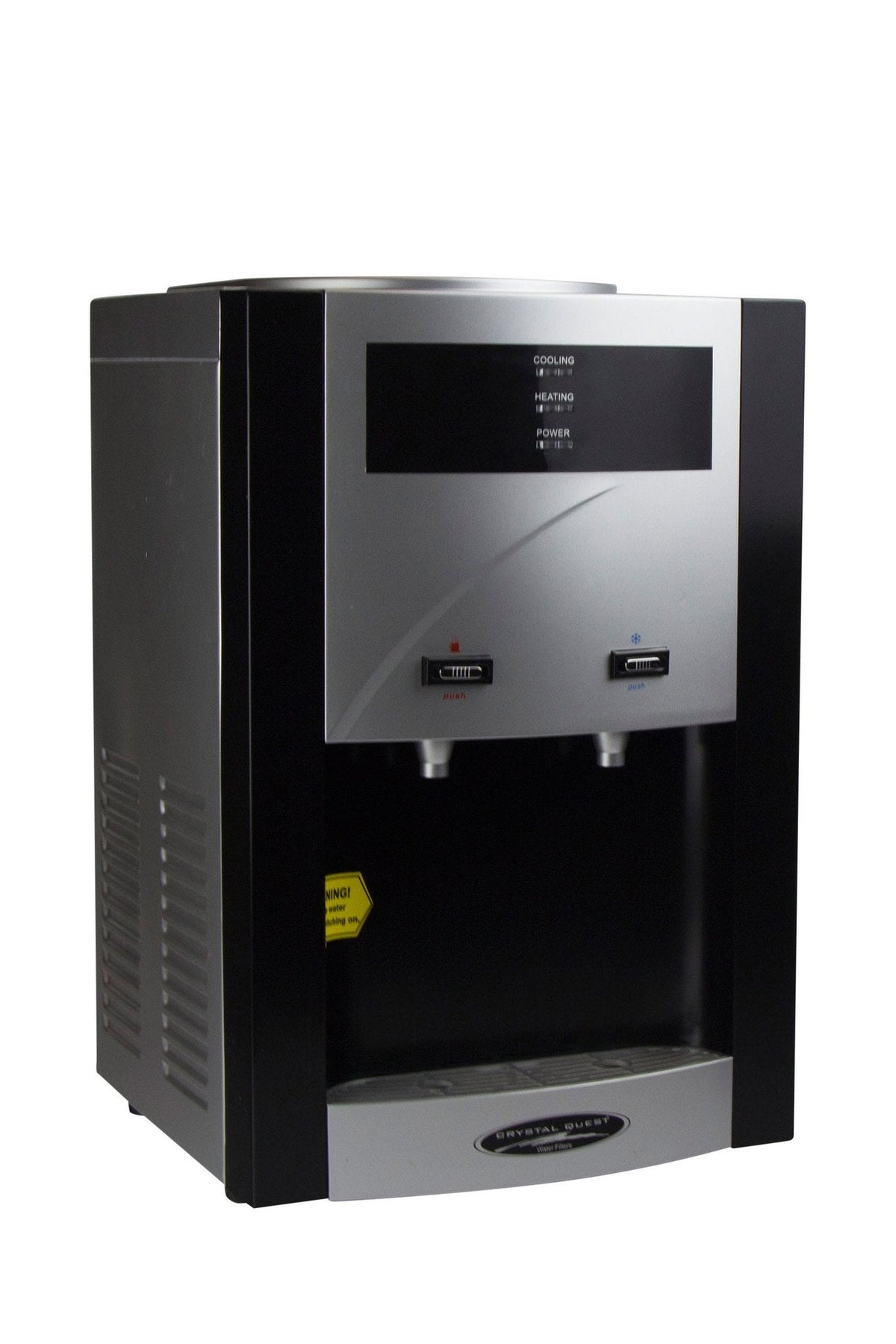 Crystal Quest Turbo Countertop Bottleless Water Cooler, Hot and Cold, Built-In Filtration (CQE-WC-00908)