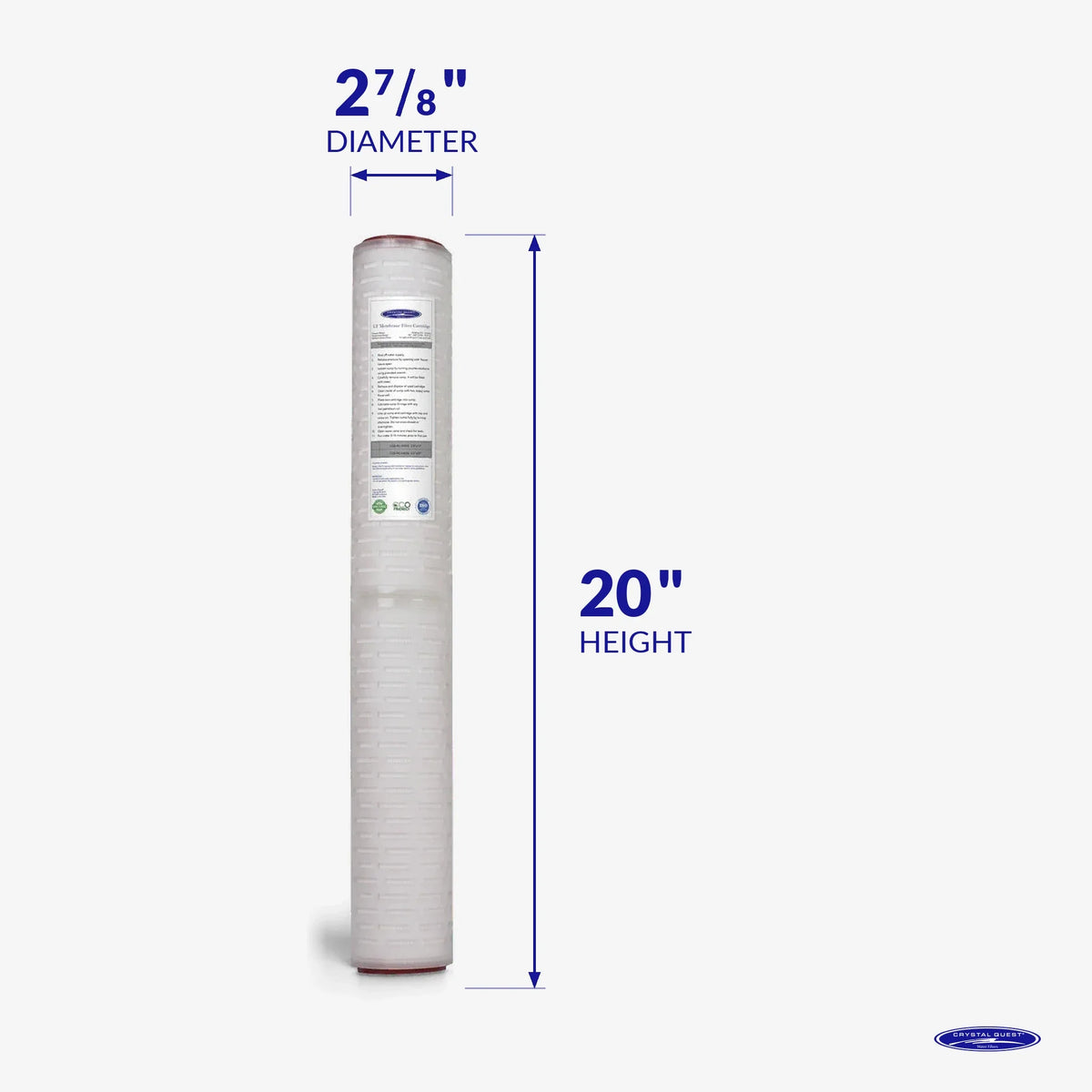 Crystal Quest Ultrafiltration (UF) Replacement Water Filter Membrane, 0.1 Micron