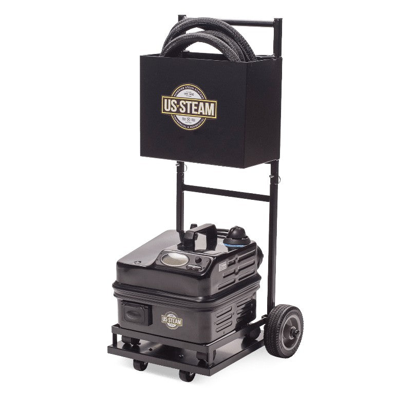 US Steam Eagle commercial steam cleaner US6100 - on utility cart
