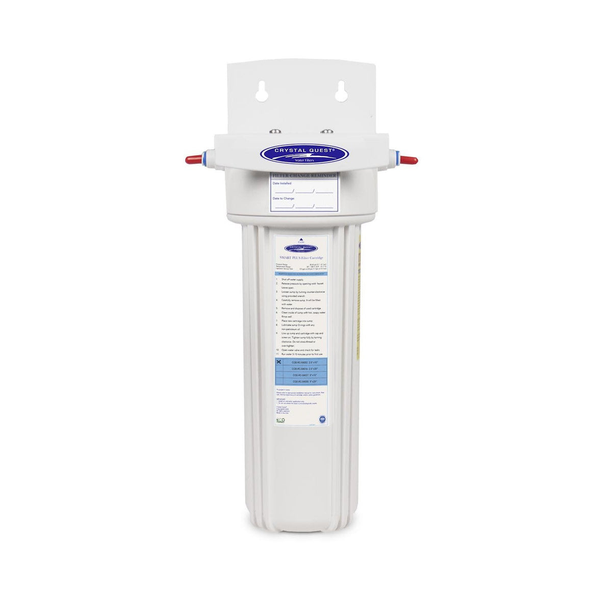 Crystal Quest Voyager Single Inline Water Filter System, 6 Stage SMART Cartridge, 0.5 GPM
