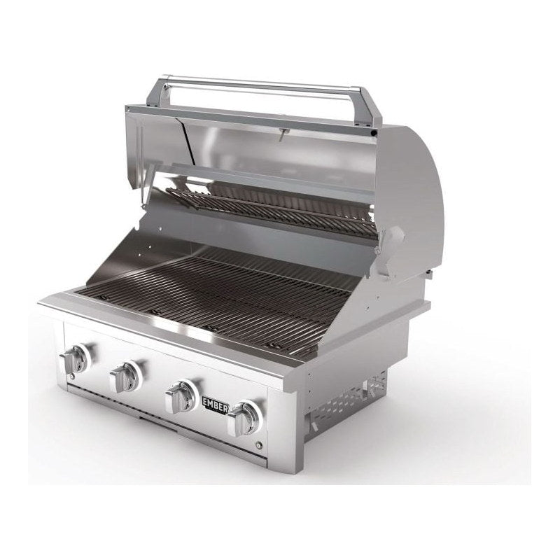 Wildfire Ember 32-Inch 3 Burner 304 Stainless Steel Gas Grill with Briquette System & Infrared Sear Burner