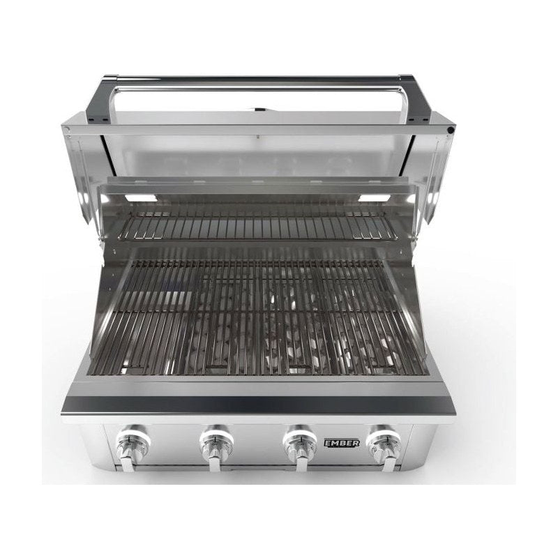 Wildfire Ember 32-Inch 3 Burner 304 Stainless Steel Gas Grill with Briquette System & Infrared Sear Burner