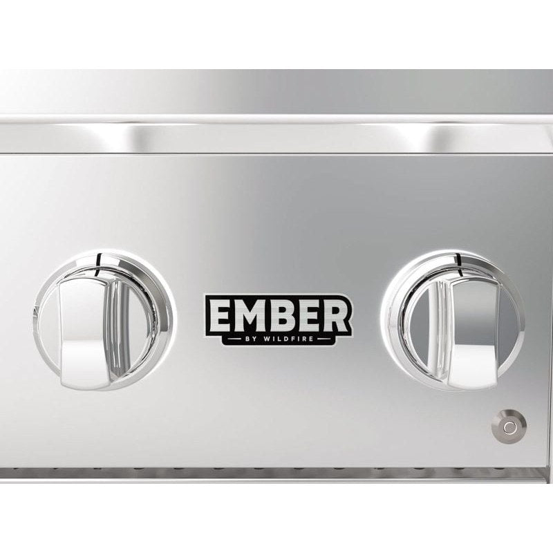 Wildfire Ember 32-Inch 3 Burner 304 Stainless Steel Gas Grill with Briquette System & Infrared Sear Burner