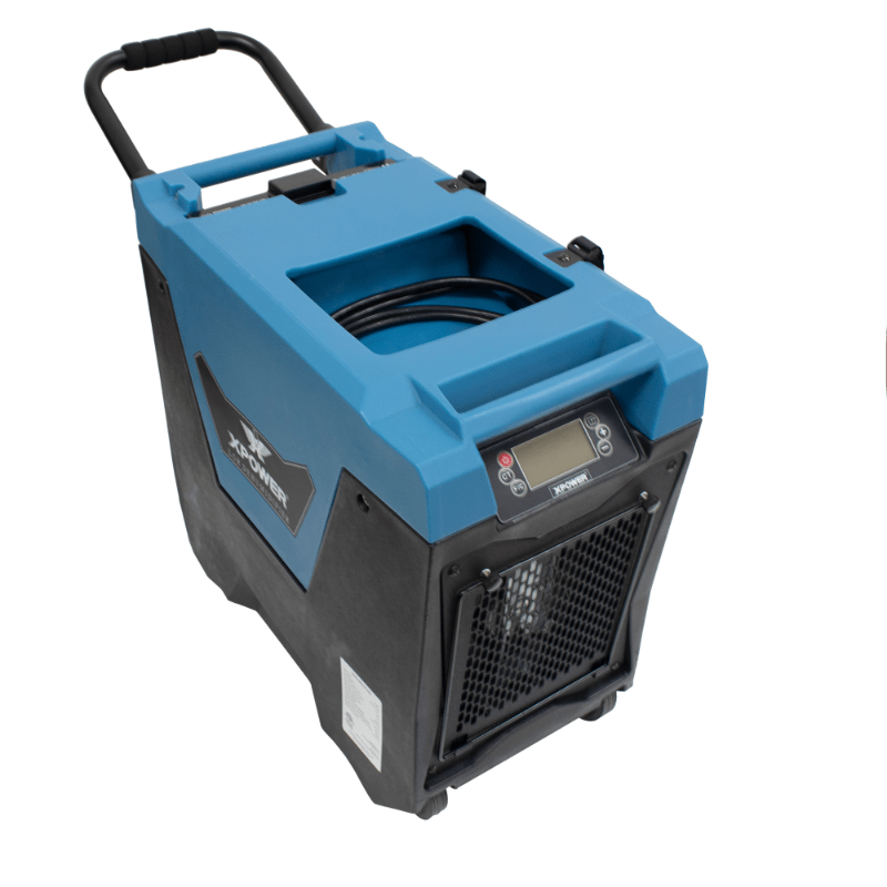 XPOWER LGR commercial dehumidifier XD-85L2 - blue, top view