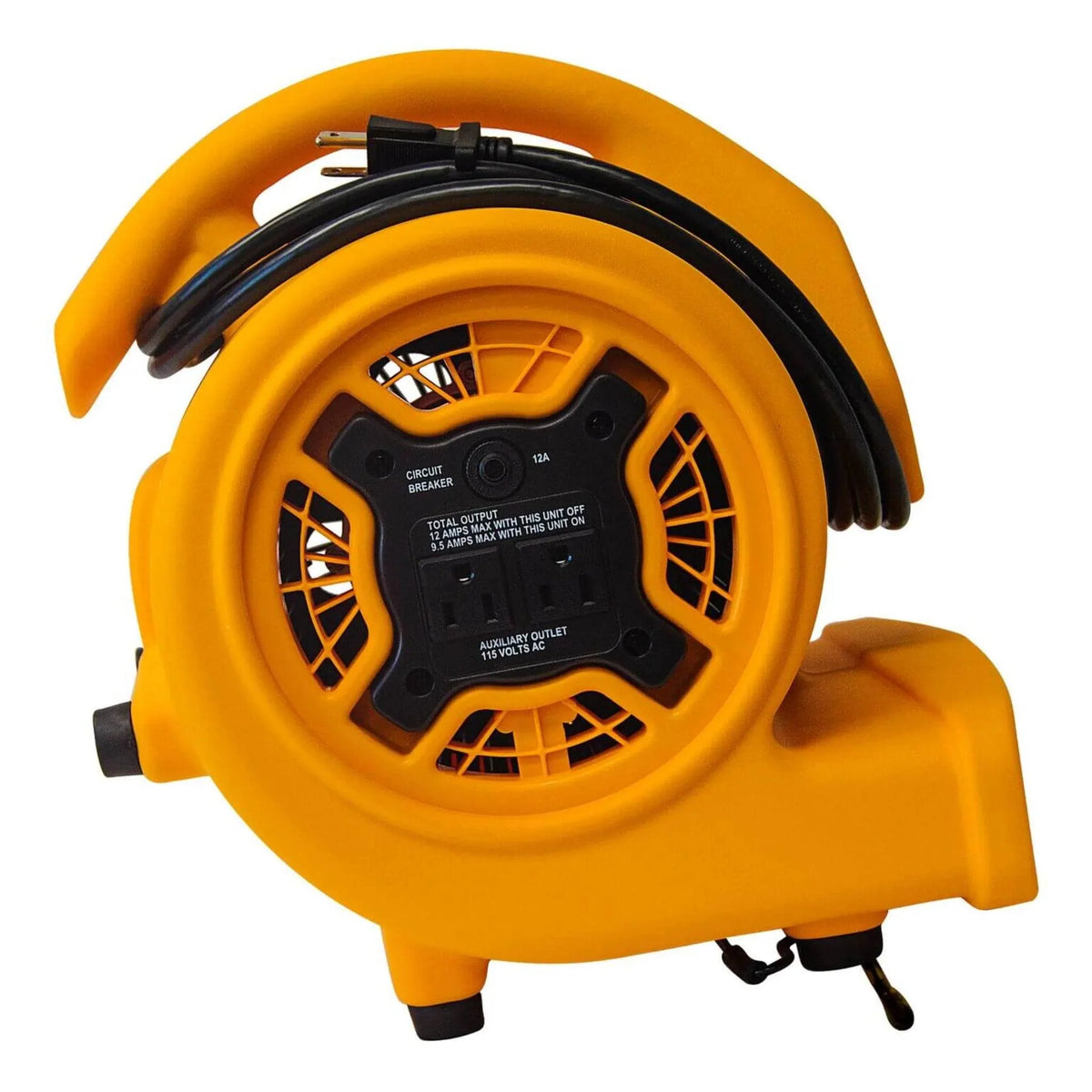 XPOWER compact air mover P-130A - 20 degree kickstand position