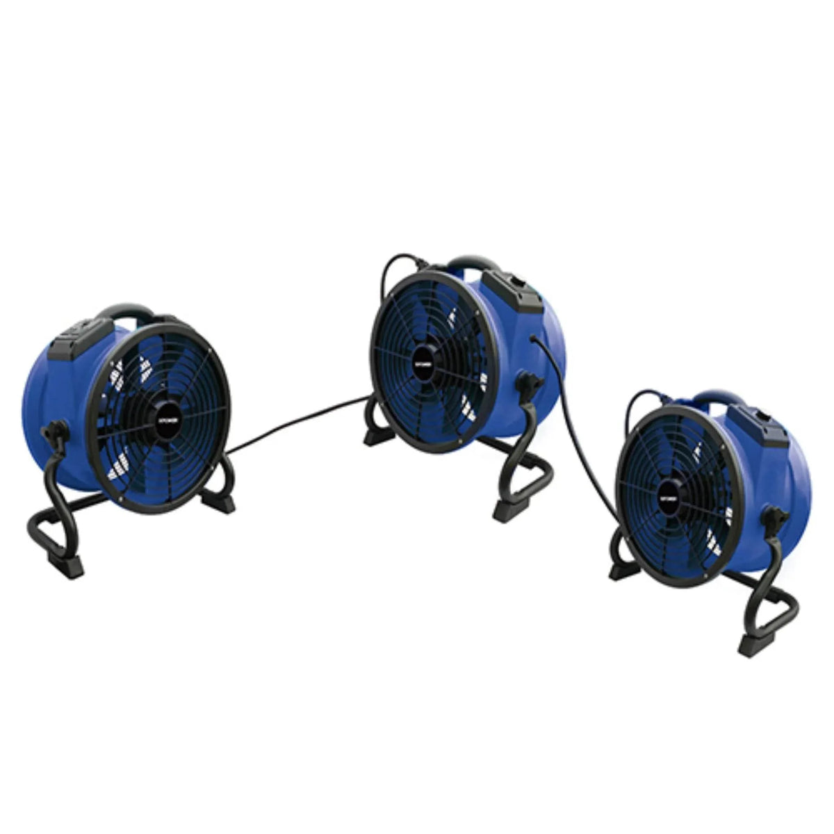 XPOWER high-temp axial fan air mover X-35AR - daisy chain outlets