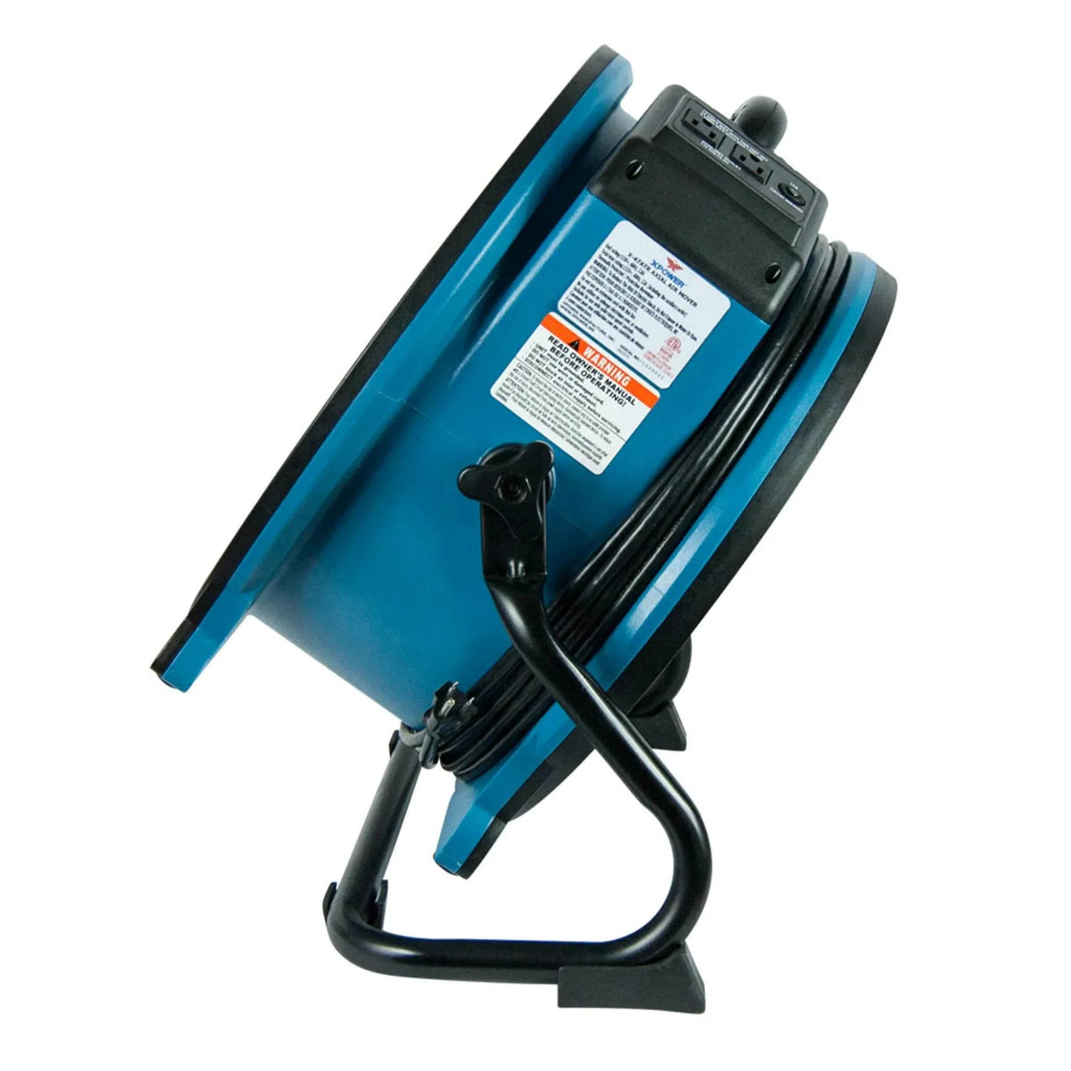 XPOWER sealed motor axial fan air mover X-47ATR - 45-degree position