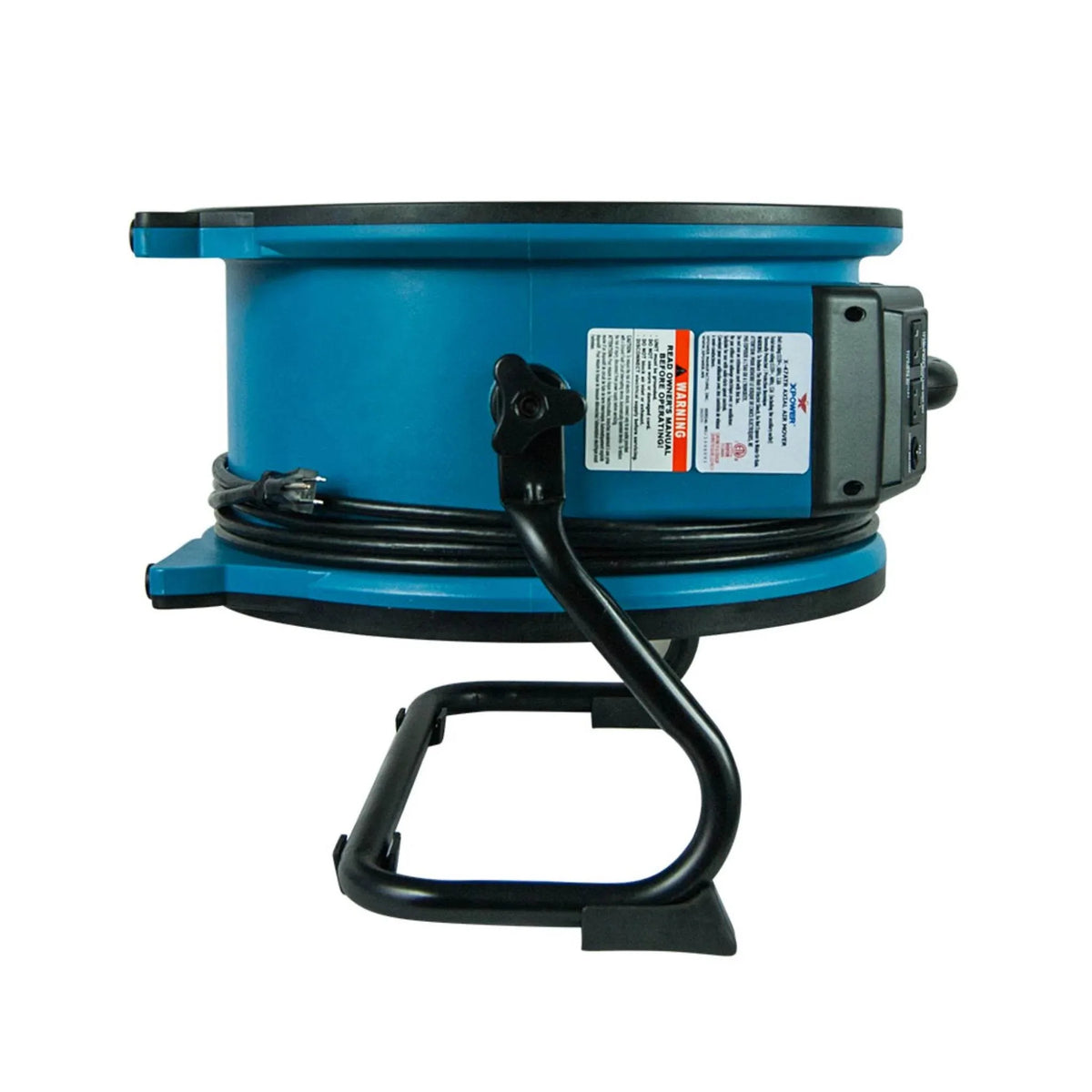 XPOWER sealed motor axial fan air mover X-47ATR - 90-degree position