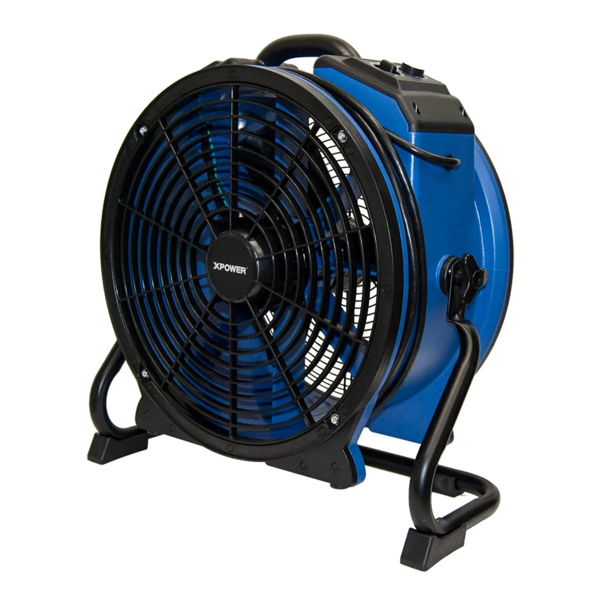 XPOWER high-temp axial fan air mover X-48ATR - right angle view