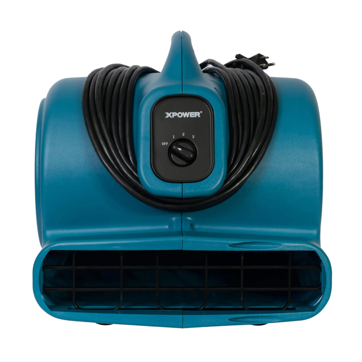 XPOWER air mover X-600A - front view with cord wrap